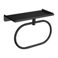 thumbnail image 1 of Stainless Steel Towel Ring with Shelf, Self-Adhesive No Drilling, Rust-Proof for Bathroom, Rotatable & Detachable, 1 of 2
