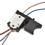 1x Interrupteurs de trigger sans fil pour perceuses électriques Contrôle de vitesse Bouton poussoir Interrupteur de déclenchement Remplacé Pièces d'outils DC 7.2-24V Noir