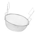 thumbnail image 1 of yuksok Panier Rond en Maille d'Acier Inoxydable pour Friture Croustilles de Pommes de Terre avec Poignée 23 cm Rond 23 cm, 1 of 9