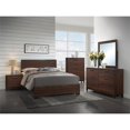 thumbnail image 3 of Coaster Edmonton 63" x 83.75" Wood Queen Panel Bed in Rustic Tobacco, 3 of 12