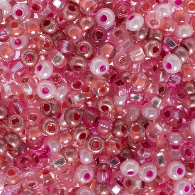 CHOK Perle John Perles de Rocaille en Verre Tchèque 6/0 (23 g) Mélange de Récolte de Café Perle pour Fabrication de Bijoux
