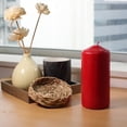 thumbnail image 2 of Mainstays Unscented 2PK Red Pillar Candles, 2 of 6