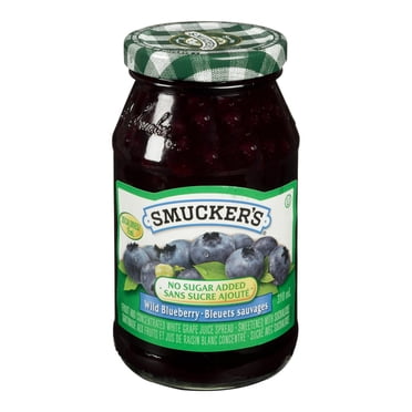 Smucker's No Sugar Added Blueberry Spread 310mL