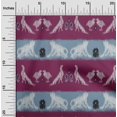 thumbnail image 1 of oneOone Tissu Polyester Lycra Rayé/oiseau & Singe Ikat Imprimé Tissu BTY 56 Pouces de Large, 1 of 3