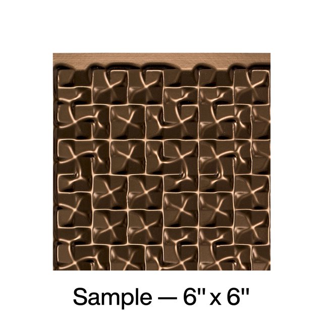 FASÄDE Terrain Decorative Vinyl Backsplash Panel in Oil Rubbed Bronze (6X6 Inch Sample)