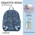 thumbnail image 4 of Ethnic Floral Student Backpack – Abstract Vintage Geometric Boho Student Bag for Elementary School & Outdoor Adventures, 4 of 6
