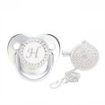 thumbnail image 1 of XZNGL Baby Pacifier 26 Letter Name Initial Clip Silicone Infant Nipple Bling Newborn Pacifier, 1 of 9
