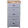 thumbnail image 5 of vidaXL Sideboard Grey 46x40x89 cm Pine Panama Range, 5 of 5