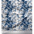 thumbnail image 1 of Soimoi polyester Crepe Fabric Skull Halloween Print Fabric by Yard 52 Inch Wide, 1 of 3