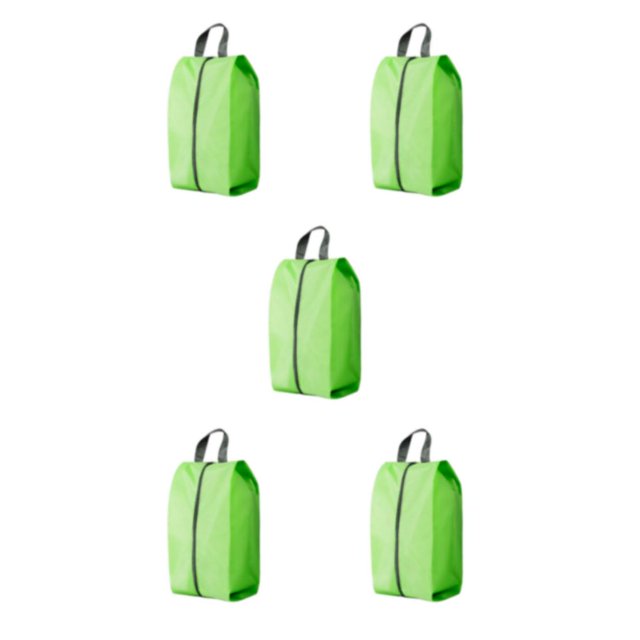 Wweixi Sac de Rangement Réutilisable pour Chaussures de Voyage Solution Écologique pour le Transport de Chaussures L 5Set Vert Léger