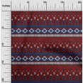 thumbnail image 1 of oneOone Viscose Jersey Fabric Geometric & Floral Block Printed Craft Fabric BTY 60 Inch Wide, 1 of 5