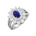 thumbnail image 1 of 4.03 Ctw Oval Natural Labradorite 925 Sterling Silver Solitaire Women Wedding Ring, 1 of 4