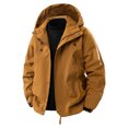 thumbnail image 1 of LNWUY Manteau Imperméable de Randonnée pour Homme avec Fermeture Éclair, Poche, Coupe-Vent, Camping, Vélo, Course, Randonnée, Manteaux Brun G, 1 of 9