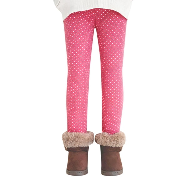 2025 Kids Girls' Fleece Leggings for Baby Girls Lined Leggings Winter Thick Girls Size 6 Stretchy Pants Warm Winter Sweat Pants for Girls Pants