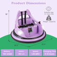 thumbnail image 3 of Costway 12V Kids Electric Ride On Bumper Car Battery Powered Bumper Car with Remote Control Purple, 3 of 7