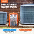 thumbnail image 2 of VEVOR Machine de Récupération de Réfrigérant Portable 3/4 HP - Machine de Récupération CA avec Protection contre les Hautes Pressions 120 V 60 Hz Machine de Récupération CVC pour Vaporisation Réfrigérant Liquide, Climatisation de Voiture, 2 of 9