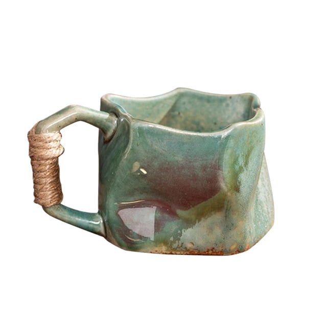 HAOMONZEN Sandstone Cup Sandstone Cup 250ml Ceramic Cup Irregular Shaped Coffee Cup | Handheld Ceramic Cup for Hot Ice Drinks Coffee Tea Juice Perfect for Home Condos Rvs Campers Deals Today 2024