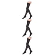 thumbnail image 1 of maskred Soft And Comfortable Tights High Stocking Stretchy Warm Fashionable Easy To Wear Nylon Compression Stockings Toe wrapping - black M 3Set, 1 of 6