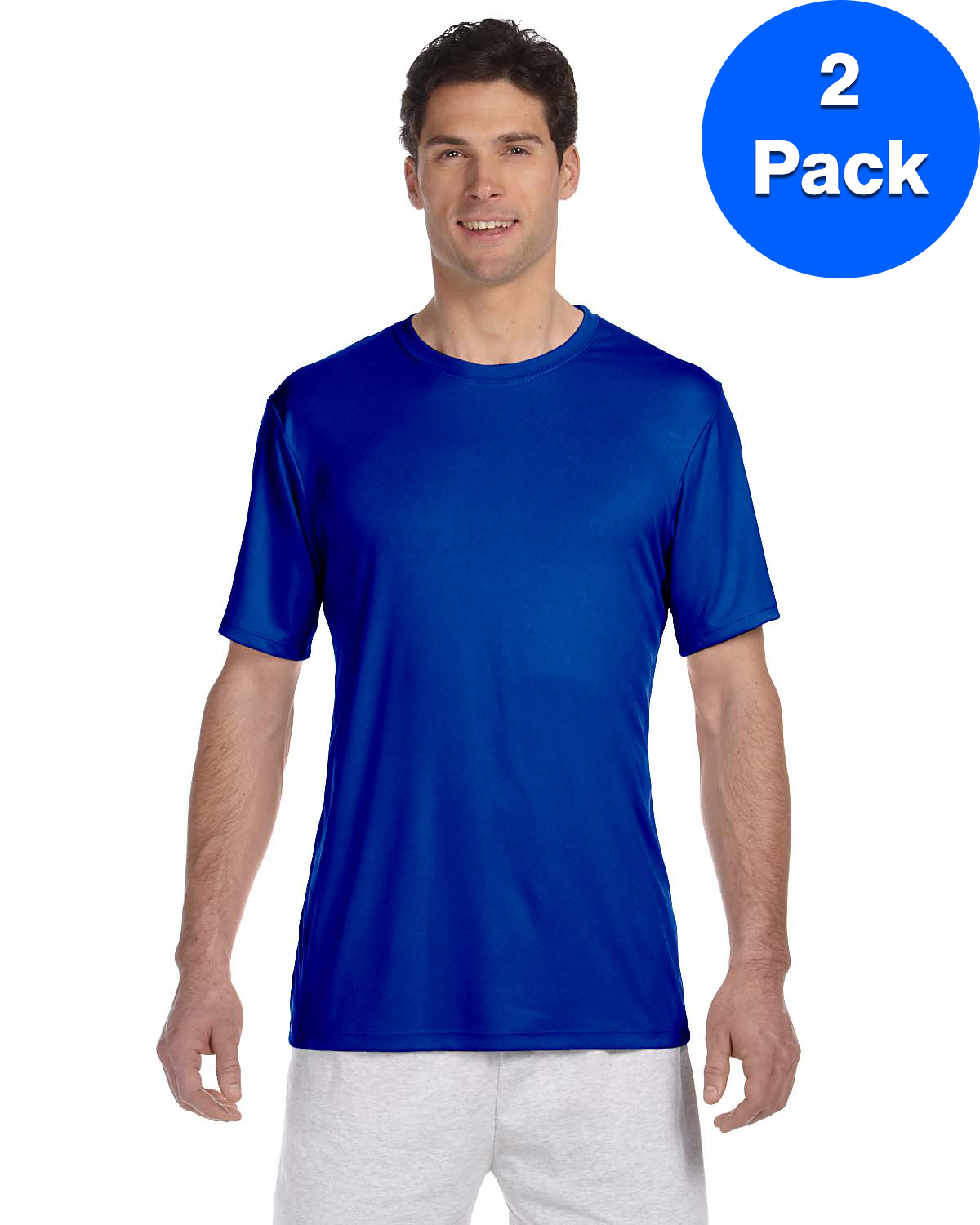 Hanes T-Shirt Homme Cool DRI avec FreshIQ - 4820 (Lot de 2)