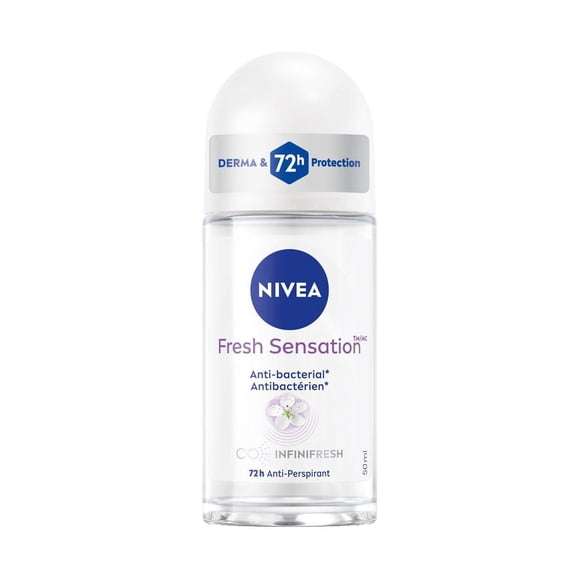 NIVEA Fresh Sensation Roll-On 72-Hr Antiperspirant Deodorant, 50mL