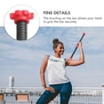 thumbnail image 5 of KAKOWELY Dumbbell Bar 2pcs 50cm Dumbbell Bars Dumbbell Handles Weight Lifting Spinlock Collar Set with 4pcs Nuts for Gym Barbells Dumbbell Bars Strength Training (Random Color), 5 of 5