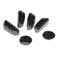 thumbnail image 4 of AMONIDA Akozon 6pcs Adjustment Button Trim Cover Accessories Carbon Fiber Style For Ford F-150 2015-2020, 4 of 8