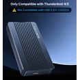 thumbnail image 3 of ACASIS Boîtier SSD NVMe M.2 40Gbps pour M1 M2 Pro/Max, Compatible avec Thunderbolt 3/4/USB4, 3 of 12