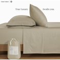 thumbnail image 2 of Softest Cotton Sheets Double Sheet Set Pc Set Thread Count Sateen Bedding Deep Pocket Sheets Cooling Sheets Double Size Sheets Breathable Bed Set (), 2 of 9