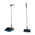thumbnail image 2 of RXIRUCGD Brooms And Dustpan Set Double-layer Scraper Foldable Dustpan Non-stick Hair Dustpan Sweeping Brooms 180-degree Rotatable Brooms For Vertical Storage, 2 of 7
