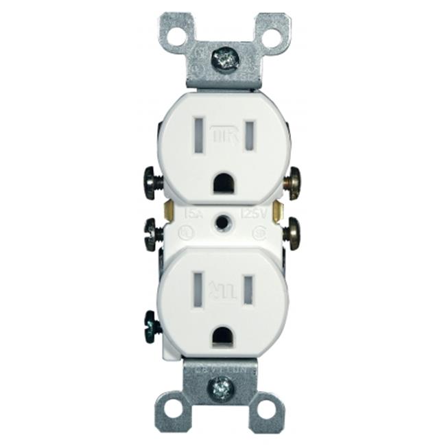 Leviton Mfg M22-T5320-WMP 10 Unités 15 A Prise Double Blanche