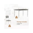 thumbnail image 4 of Eastvita Industrial 5-Piece Dining Table Set for 4-Rectangular Table with 4 Chairs/Ideal for Small Kitchens/Apartments (Grey), 4 of 5