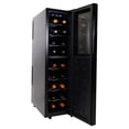 thumbnail image 1 of Koolatron 18 Bottle Slim Dual Zone Wine Cooler Freestanding Wine Fridge, 1 of 9
