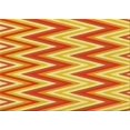 thumbnail image 1 of Ahgly Company Machine Washable Indoor Rectangle Transitional Orange Red Orange Area Rugs, 3' x 5', 1 of 7