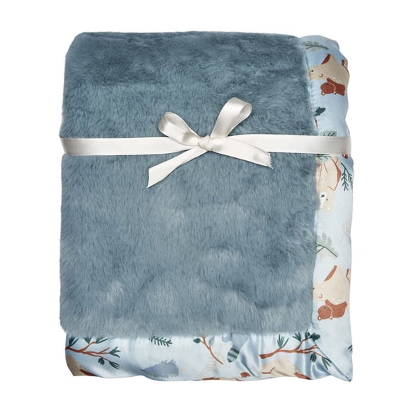 Modern Moments by Gerber Baby 1 Pack Plush Blanket with Satin Trim