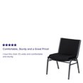 thumbnail image 2 of 2 Pk. HERCULES Series Big & Tall 1000 lb. Rated Black Fabric Stack Chair, 2 of 9