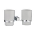thumbnail image 2 of Dawn Kitchen 8203 Square Series Double Glass Tumbler Tooth Brush Holder, 2 of 2