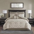 thumbnail image 4 of Madison Park Odette Ensemble de Literie 8 Pcs en Polyester Jacquard Beige, 4 of 14