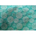 thumbnail image 4 of oneOone Cotton Silk Fabric Circle Block Printed Fabric 1 Yard 42 Inch Wide, 4 of 4