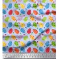 thumbnail image 1 of Soimoi Polyester Crepe Fabric Egg Easter Print Sewing Fabric Yard 42 Inch Wide, 1 of 3