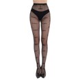 thumbnail image 1 of Aocisk Halloween Stockings for Women Gothic Fishnet Tights with Bow Lace Design Out Pattern Accessories Light Yellow One Size, 1 of 4