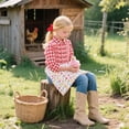 thumbnail image 4 of Egg Collecting Chicken Print Gardening Apron Durable Polyester Farm Harvesting Poultry Care With Multiple Pockets Design, 4 of 4