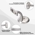 thumbnail image 3 of Uxcell Anti-Rust Hand Rail Bracket, Hand Stairway Railing Brackets for Home Stair Support, 6Pcs, Brushed Satin Nickel, 3 of 6