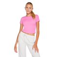 thumbnail image 1 of No Boundaries Women's Rib Baby Tee, 1 of 6