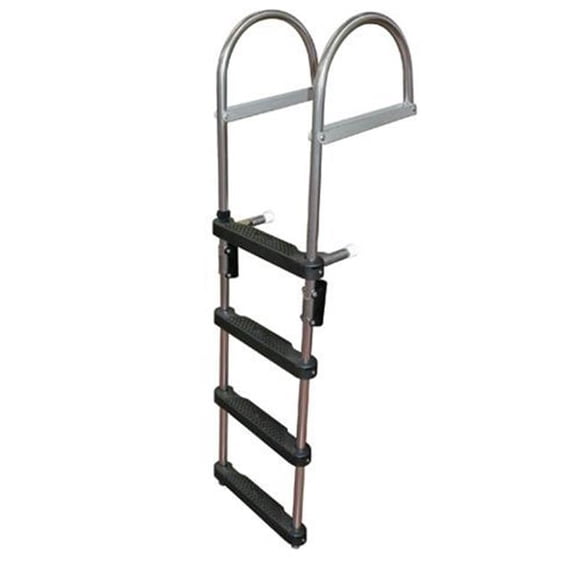 JIF Marine EPZ4 4 Step Pontoon Transom Boarding Ladder