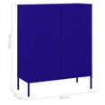 thumbnail image 4 of vidaXL Storage Cabinet Navy Blue 80x35x101.5 cm Steel, 4 of 5