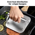 thumbnail image 4 of Stainless Steel Meat Press For Crisp Burgers With Smoke Free Cooking, Time Saving Tool For Kitchen And Outdoor Grilling, 4 of 8