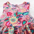 thumbnail image 4 of Yanlir Robe d'Été Sans Manches à Encolure Ronde pour Tout-Petites Filles 1-7 Ans, Robe Décontractée à Imprimé Graphique pour Adorable (Multicolore#5, 4 Ans), 4 of 5