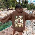 thumbnail image 2 of WEAIXIMIUNG Fall Sweatshirts for Women Plus Size Ladies' Autumn and Winter Fashionable Rugby Print Hooded Sweatshirt, 2 of 5
