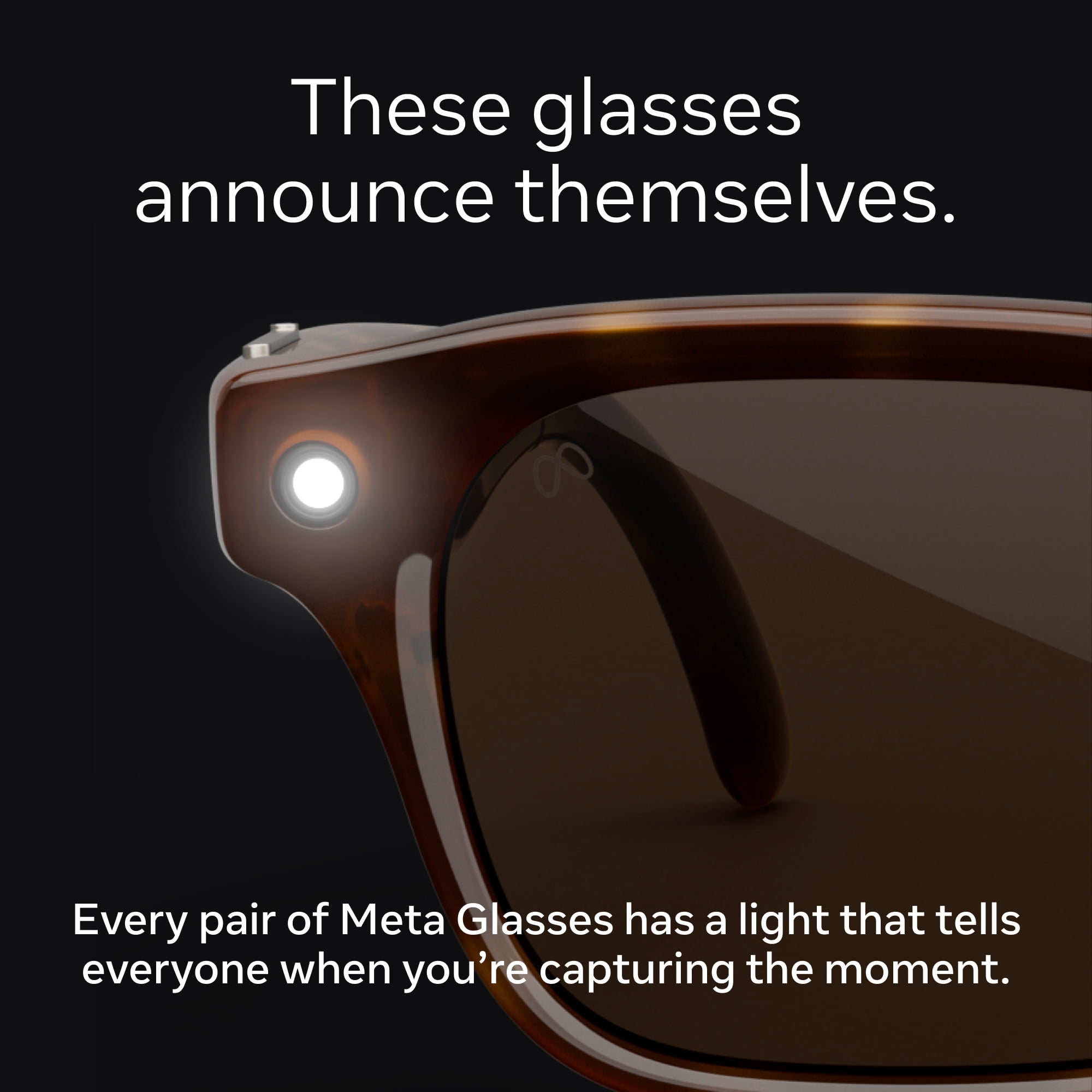 Meta Glasses, Nova Standard AI Glasses, Sandstone, Chocolate Lenses
