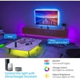 thumbnail image 2 of Govee 32.8ft D Strip Lights Works with Alexa Google Home, Wireless Smart App Control RGB Light Strip Kit Music Sync for Room TV Kitchen Home Party, Bright 5050 Ds, 16 Million Colors, Easy Install, 2 of 7